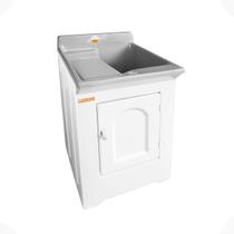 Tanque C/ Gabinete ABS e Esfregador em Fibra 38L Stilofibras 006