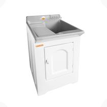 Tanque C/ Gabinete ABS e Esfregador em Fibra 38L Stilofibras 006