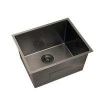 Tanque de Aço Inox 304 Manaxos 54x44 cm Pingoo.casa - Preto