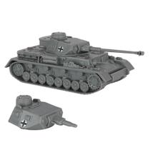 Tanque de brinquedo BMC CTS WW2 German Panzer IV 1:38 Cinza Plástico