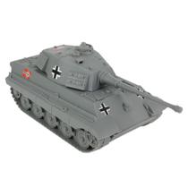 Tanque de Brinquedo BMC WWII German King Tiger 1:32 - Cinza com Figuras