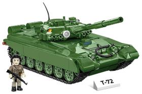 Tanque de brinquedo COBI Armed Forces T-72 (Alemanha Oriental/Soviética) com figura