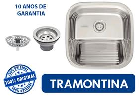 Tanque de Encaixe Tramontina Hera 25 L em Aço Inox Polido 40x40 cm