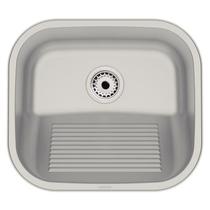 Tanque de Encaixe Tramontina Hera Compact 19 em Aço Inox Acetinado 40x35 cm