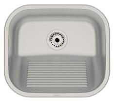 Tanque de Encaixe Tramontina Hera Compact 19 em Aço Inox Escovado 40x35 cm