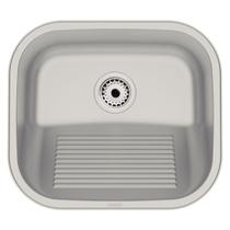 Tanque de Encaixe Tramontina Hera Compact 19 em Aço Inox Escovado 40x35 cm