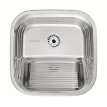 Tanque de Encaixe Tramontina Hera Compact 25 L em Aço Inox Polido 40x40 cm Tanque de Encaixe Tramontina Hera Compact 25 L em Aço Inox Polido 40x40 cm