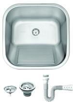 Tanque de Encaixe Tramontina Hera em Aço Inox Acetinado 40x40