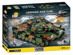 Tanque de Guerra Alemão Leopard 2A5 TVM - Blocos de Montar 945 Peças - Armed Forces - COBI