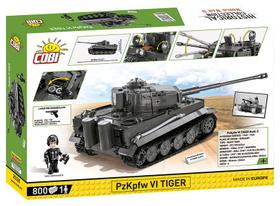 Tanque de Guerra Alemão PzKpfw VI TIGER - Blocos de Montar 800 Peças - World War II - COBI