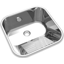 Tanque de Inox Rebordeado 400X400x220mm CT-40 0.7mm Abertura 2 1/2 Mekal