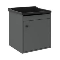 Tanque De Lavanderia 22 Lts + Gabinete Mdf Suspenso + Sifão