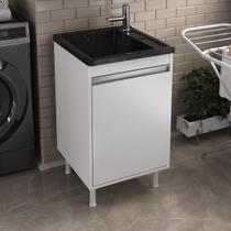 Tanque De Lavanderia 30 Litros Com Balcão 100% MDF 1 Porta