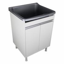 Tanque De Lavanderia Gabinete 100% MDF Com Sifão e Válvula Tanque De Lavanderia Gabinete 100% MDF Com Sifão e Válvula