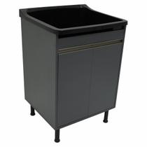 Tanque De Lavanderia Gabinete 100% MDF Com Sifão e Válvula