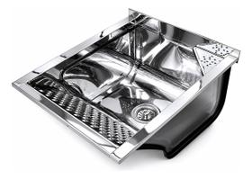 Tanque De Lavanderia Inox 30 Litros De Parede Kit Completo Tanque De Lavanderia Inox 30 Litros De Parede Kit Completo