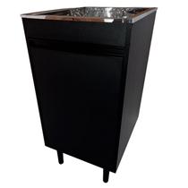 Tanque de lavanderia Inox 30L Com Gabinete MDF 44cm