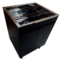 Tanque de Lavanderia Inox 46L Com Gabinete MDF 61cm