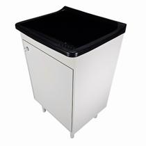 Tanque de Lavanderia Plástico 34L Com Gabinete MDF 53cm
