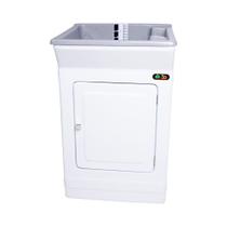 Tanque de Lavar Roupa Berlim 40L de Piso em Fibra Granitado Cinza Fiberblu Tanque de Lavar Roupa Berlim 40L de Piso em Fibra Granitado Cinza Fiberblu
