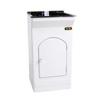 Tanque de Lavar Roupa Fiberblu Paris 20 Litros Granitado Preto
