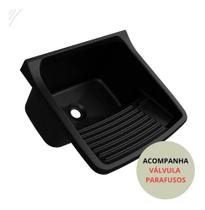 Tanque De Lavar Roupa Preto Plasticco Lavanderia 22l Astra