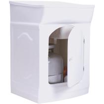 Tanque de Lavar Roupas 45 Litros Fiberblu Fibertanque Esfregadeira Lateral, Branco