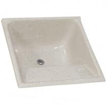 Tanque De Mármore Sintético Granitado N2 Extra Com 62x62cm Travertino - 507914 - A.j.rorato