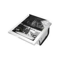 Tanque De Parede Docol Reto 017047ch 44x48 Inox Alto Brilho