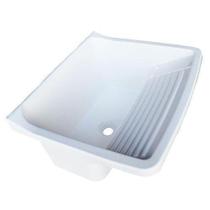 Tanque De Plastico 34 Litros Astra Para Lavar Roupas 55x47x31cm + Kit Fixação