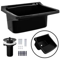 Tanque de Plástico 40L Para Lavanderia Preto Astra