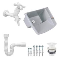 Tanque de Plastico para Lavar Roupa Sifão Torneira Viqua Tanque de Plastico para Lavar Roupa Sifão Torneira Viqua