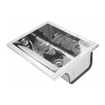 Tanque de Sobrepor Docol Reto 017051CH 63x51 Inox Alto Brilho