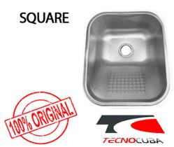 Tanque de sobrepor Square 34x40 - INOX 304 - Escovado
