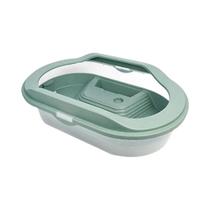 Tanque De Tartaruga Desmontável De Plástico Para Répteis, Fácil De Trocar a Água, Com Áreas Para