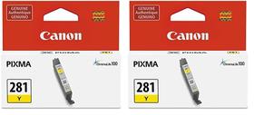 Tanque de tinta Canon CLI-281 amarelo compatível TR8520 TR7520 Tanque de tinta Canon CLI-281 amarelo compatível TR8520 TR7520