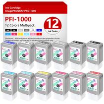 Tanque de Tinta YeaImage PFI-1000 Kit com 12 Unidades de 80ml de Tinta Pigmentada