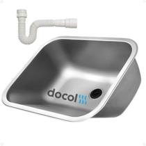 Tanque Docol Monobloco 55x45x23 Polido C/ Sifão