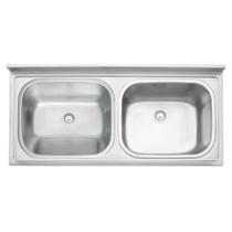 Tanque Duplo Tramontina Hera Duo Plus 2c 30 + 30 L Em Aço Inox Acetinado 120 X 55 Cm Tanque Duplo Tramontina Hera Duo Plus 2c 30 + 30 L Em Aço Inox Acetinado 120 X 55 Cm