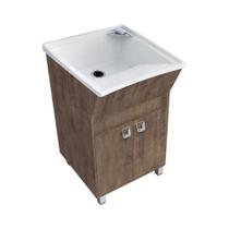 Tanque e armario lavanderia ecco 30 litros - wengue - gaam