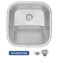 Tanque em Inox 23 Litros Polido Tramontina 40x40cm Válvula 3 1/2 Gratuita
