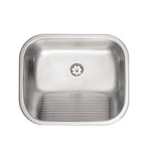 Tanque encaixe tramontina 34l 50x40x25cm aco inox acetinado com valvula