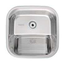 Tanque encaixe tramontina 40x40cmaco inox polido alto brilho 94403407 25l s/valvula