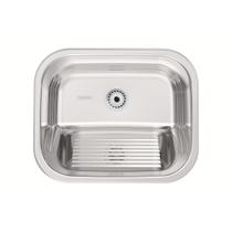 Tanque encaixe tramontina 50x40cm aco inox polido alto brilho 94400407 34l s/valvula