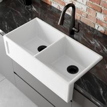 Tanque Farm Duplo Quadratta 87 Cm - Branco