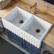 Tanque Farm Duplo Romana 87 Cm Estilo Fazenda Avental