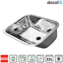 Tanque Franke 32L 55x45cm Inox Alto Brilho Sobrepor/Embutir