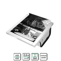 Tanque Franke Docol 23L 44x48cm Inox Alto Brilho Parede