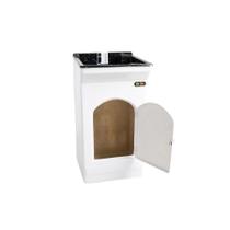 Tanque Gabinete Fibra 20 Litros Granitado Preto Fiberblu