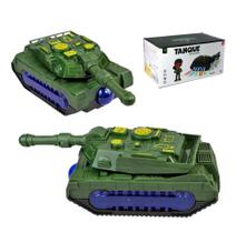 Tanque Guerra Bate Volta Anda Sozinho C/ Luz Som Gira Base